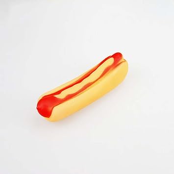 hot dog squeaky toy