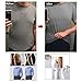 GKVK Mens Slimming Body Shaper Vest Shirt Abs Abdomen Slim, Purple, M(chest...