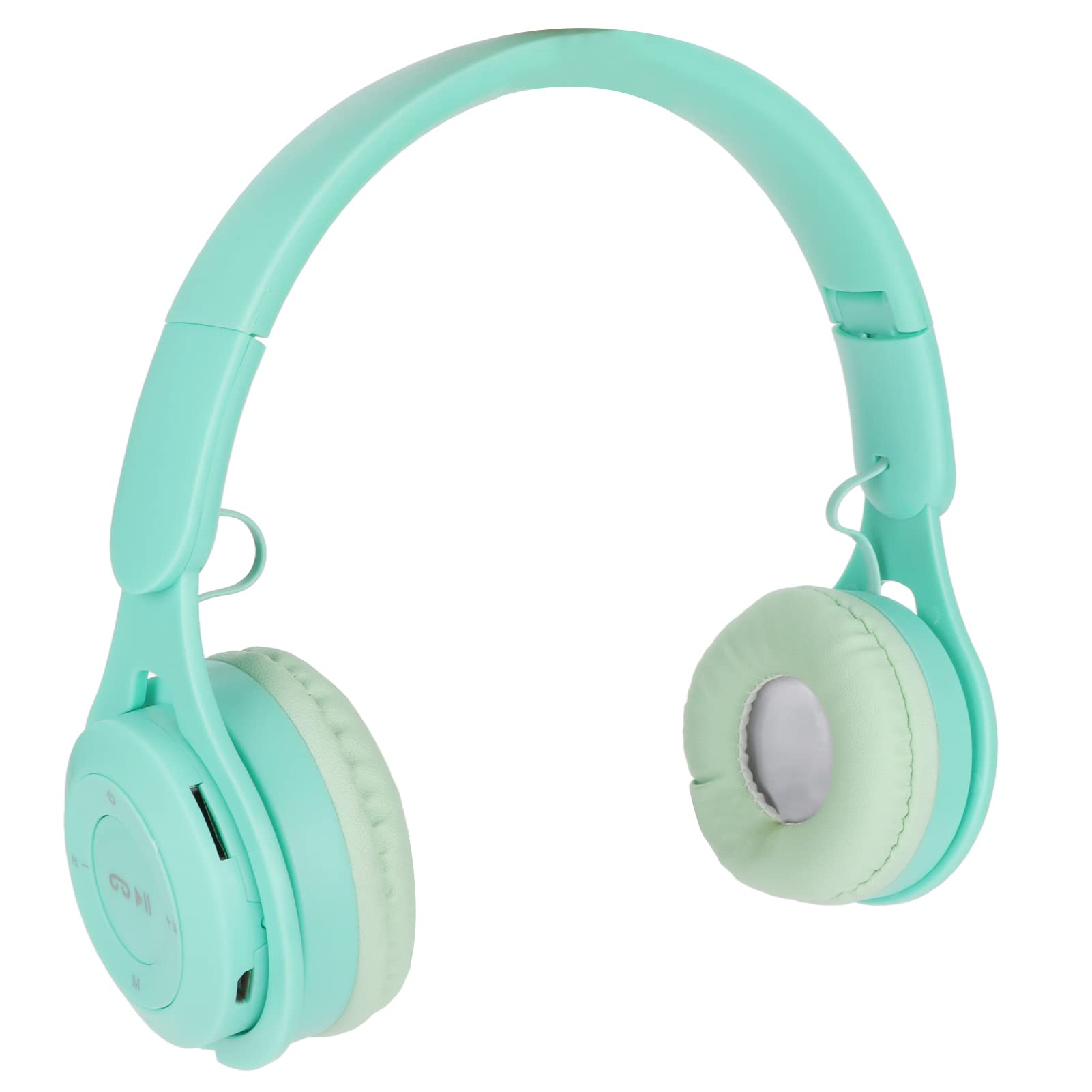 Annadue Wireless Headphones for Kids, Cute Over Ear Bluetooth Headset with Deep Bass, Foldable Stereo Headset, Built in Mic, for Kids Girls Boys Adults (Green)