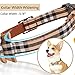 CHERPET Plaid Dog Collar with Bell – Bow Tie Cute Safety Collars Adjustable Soft Lightweight Comfortable Collars for Puppies/Small Dogs,2 pcs/Setthumb 2