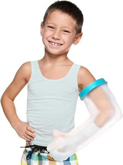 Fasola Child Waterproof Arm Cast Cover 23" - Shower Protector for Wounds