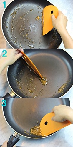 Zoie + Chloe Multi-Purpose Silicone Scraper - Bowl Dough Icing Dish Pot Pan & More