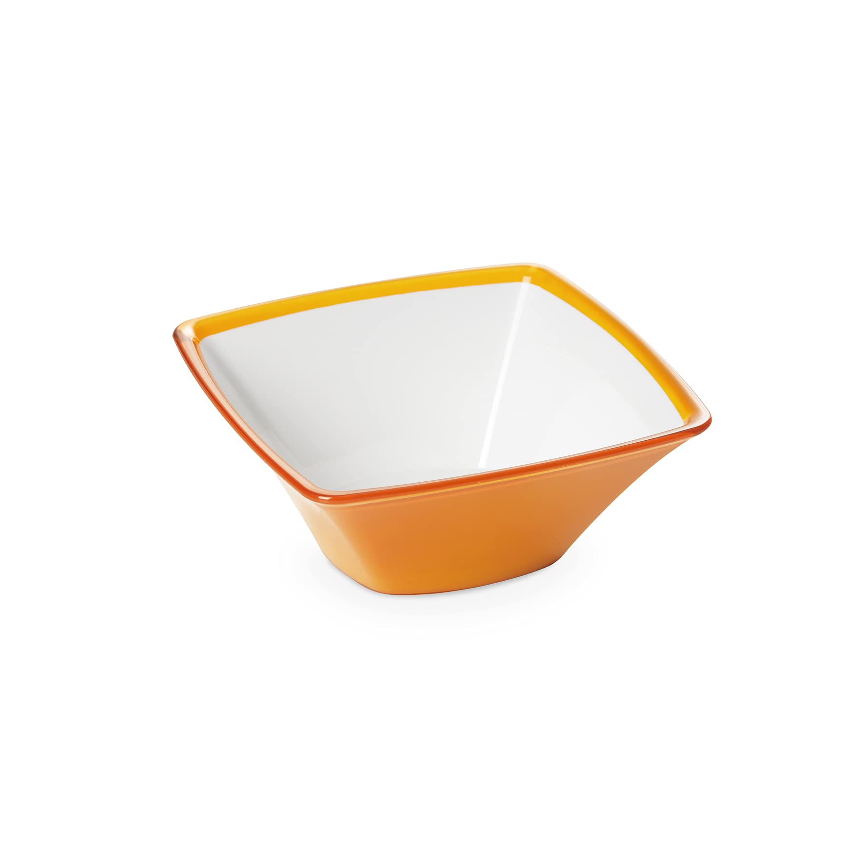Omada Design Kitchen Bowl 1.3 L, Unbreakable Acrylic Salad Bowl, Dishwasher Washable, Made in Italy, Square Line