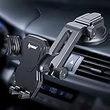 IPOW Car Phone Mount Holder Hands Free Car Phone Holder Dashboard Gravity Cell Phone Holder Mount with Auto Retractable Clamp Maximum Angle Adjustment...