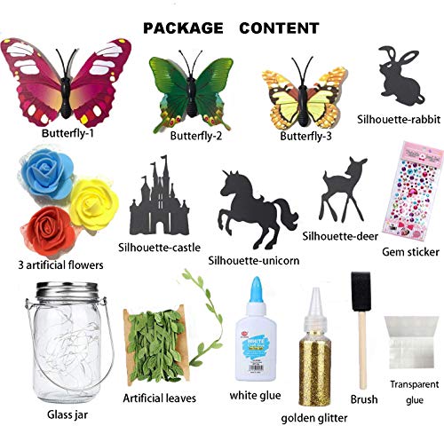 H&G MASTER Fairy Lantern Craft Kit for Kids, Make Your Own Night Light  Fairy Lantern Jar, 1 Pack Gift for 6,7,8,9,10 Years Old