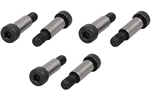 S SYDIEN 6Pcs Alloy Steel Hexagon Socket Head Shoulder Screw Bolt 5/16-inch Shoulder Dia, 3/4-inch Shoulder Length,1/4-inch-20 UNC Thread