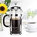 Simple Chef Stainless Steel French Press – Best Coffee Pot Press & Tea Maker w/ Heat Resistant Shatterproof Glass - Great Gift Idea - Set Includes Plunger, Frame, Filters & Spoon