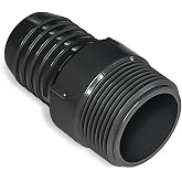1 Inch PVC Hose Connector - Insert x MNPT Barb Fitting - Garden Fittings - Barbed Adapter For Water
