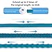 Vitovill Expandable Garden Hose, 50ft Heavy Duty Water Hose, Brass Chrome Plating Fittings, Double Latex Core, Strong Fabric - Flexible Durable Expanding Hose with 8 Function Spray Nozzle (Blue)