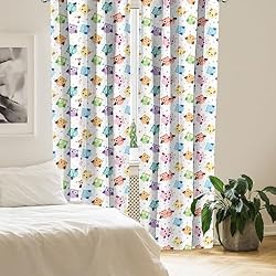 Ambesonne Owls Curtains, Confused Funny Angry