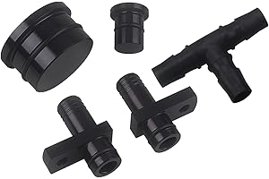 Zwbfu Reroute & Resonator Delete Kit,LLY LBZ LMM PCV Reroute & Resonator Delete Kit Replacement for Duramax 2004.5-10 Diesel 