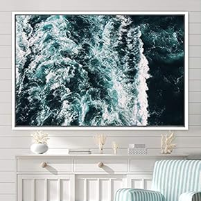 signwin Framed Canvas Wall Art Coastal Freedom Aerial...