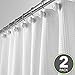 mDesign Waffle Knit Shower Curtain - Long Cotton Blend Bathroom Shower Curtain - Spa Quality, Luxury, Solid Color Cloth Shower Curtains for Bathroom - Hyde Collection, 72