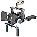 Neewer Aluminum Film Movie Kit System Rig for Canon/Nikon/Pentax/Sony and other DSLR Cameras,includes:(1)Video Cage+(1)Top Handle Grip+(2)15mm Rod+(1)Matte Box+(1)Follow Focus+(1)Shoulder Rig