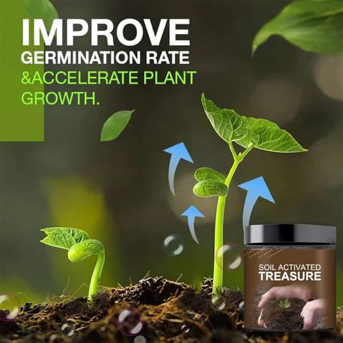 Makingtec Soil Activated Treasure, Organic Conditioner, Premium Plant Flower Fertilizer, Activator For Raised Garden Beds, Potting Mix, Lawns And Gardens (1)