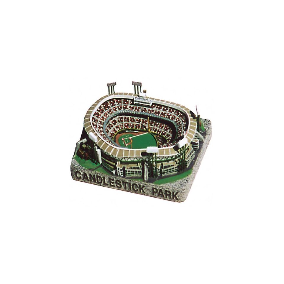 Historic Candlestick Park (Baseball) Stadium Replica Silver Series on