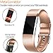 Wepro For Fitbit Charge 2 Bands, Replacement Accessories Bracelet Strap with Newest Colors for Fitbit Charge 2 HR, Rose Gold, Small