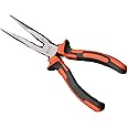 Edward Tools Pro-Grip Needle Nose Pliers 6” - Hard Carbon Steel Jaws - Spring Loaded Design for Easier Use - Ergo Soft Handle