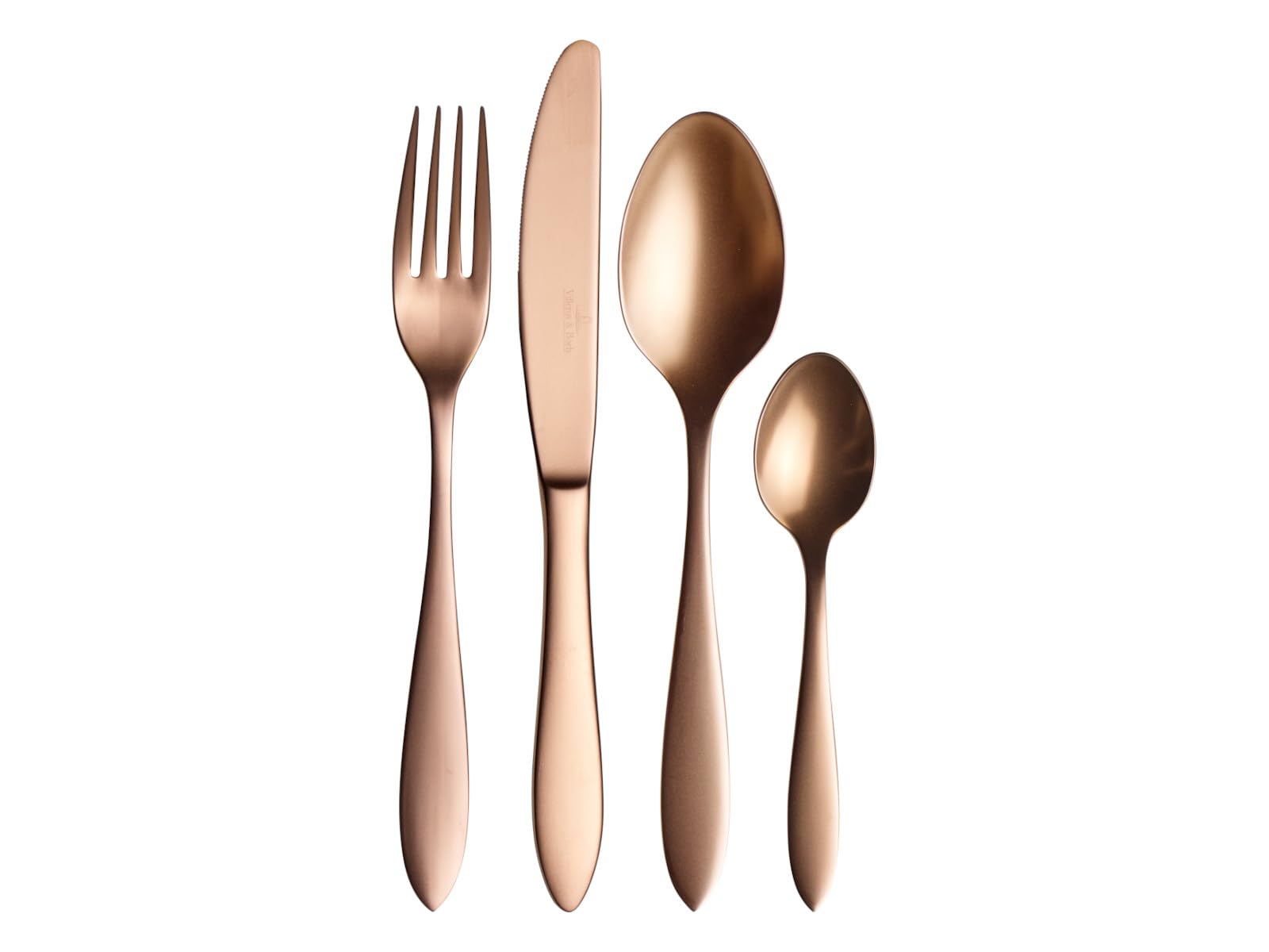 Villeroy & Boch - Manufacture Cutlery Table Cutlery Set for Up to 4 Persons, 16-Pieces, Stainless Steel, Copper
