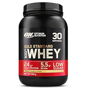 Optimum-Nutrition-ON-Gold-Standard-Whey-Protein-Muscle-Building-Powder-With-Naturally-Occurring-Glutamine-and-Amino-Acids-French-Vanilla-Creme-30-Servings-900-g-Packaging-May-Vary Optimum Nutrition Gold Standard Whey Protein, Muscle Building Powder With Naturally Occurring Glutamine and Amino Acids…