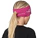 TrailHeads Womens Ponytail Headband - Moisture Wicking Hair Headband for Running, Winter, Workout - Athletic Headband Women - Berry/Reflective Silver
