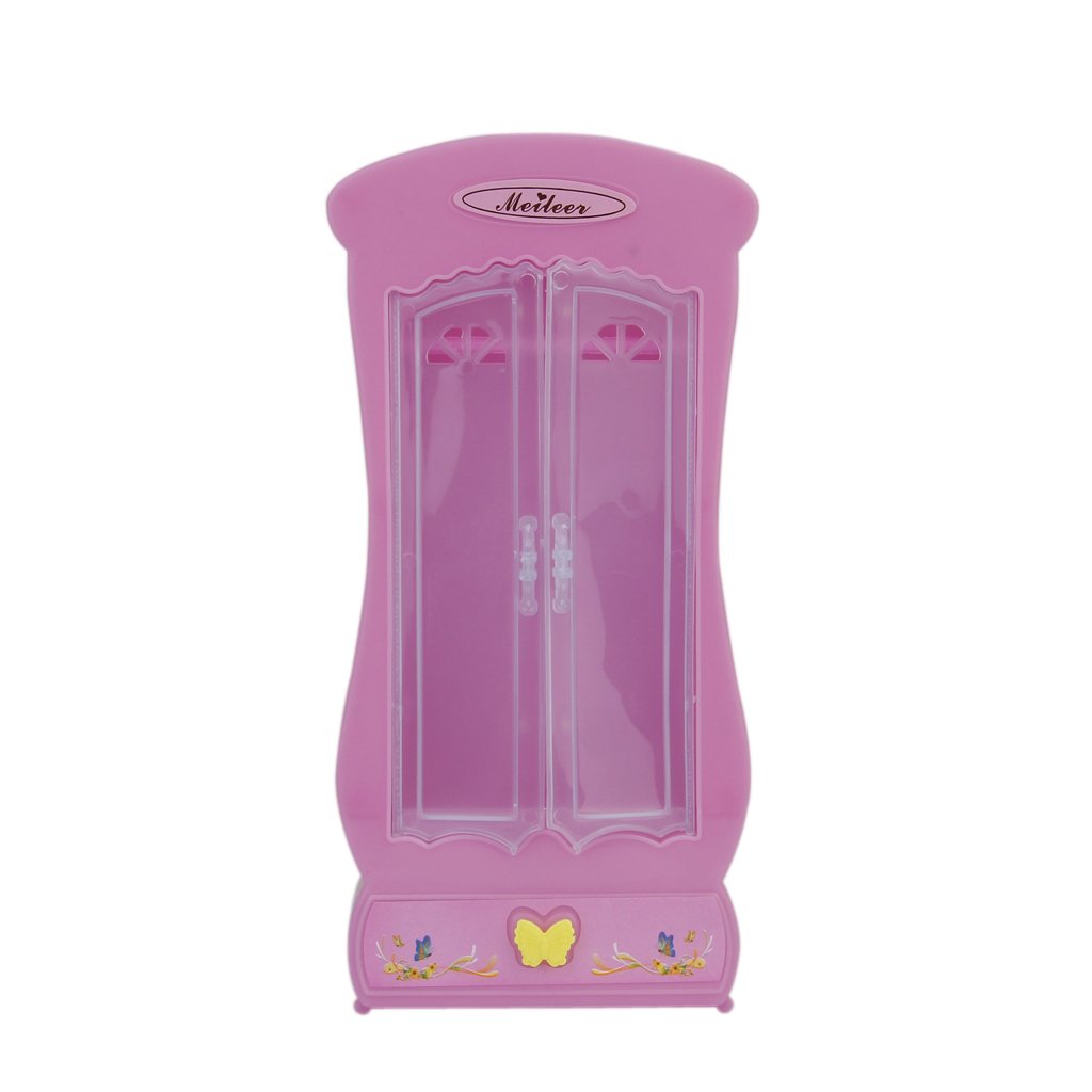 Buy Generic Doll Bedroom Furniture Closet Wardrobe Light Pink Or Dark Pink Online At Low Prices In India Amazon In