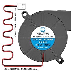 WINSINN 5015 Blower Fan 12V, 3D Printer 24 Volt