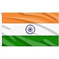 AhfuLife India Flag Indian Flag 3x5 Ft, Large Indian National Flags for Outside - Double Side with Brass Eyelets for Olympic Party Decorations, Bar Garden Street Decoration Indoor Outdoor