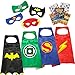 Justice League Superheros Cape and Mask Bonus Stickers with Original Superheros Emblem for Kids