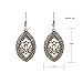 Lureme Ethnic Jewelry Antique French Hook Hollow Out Design Oval Pendant Dangle Earrings(02004292-p)