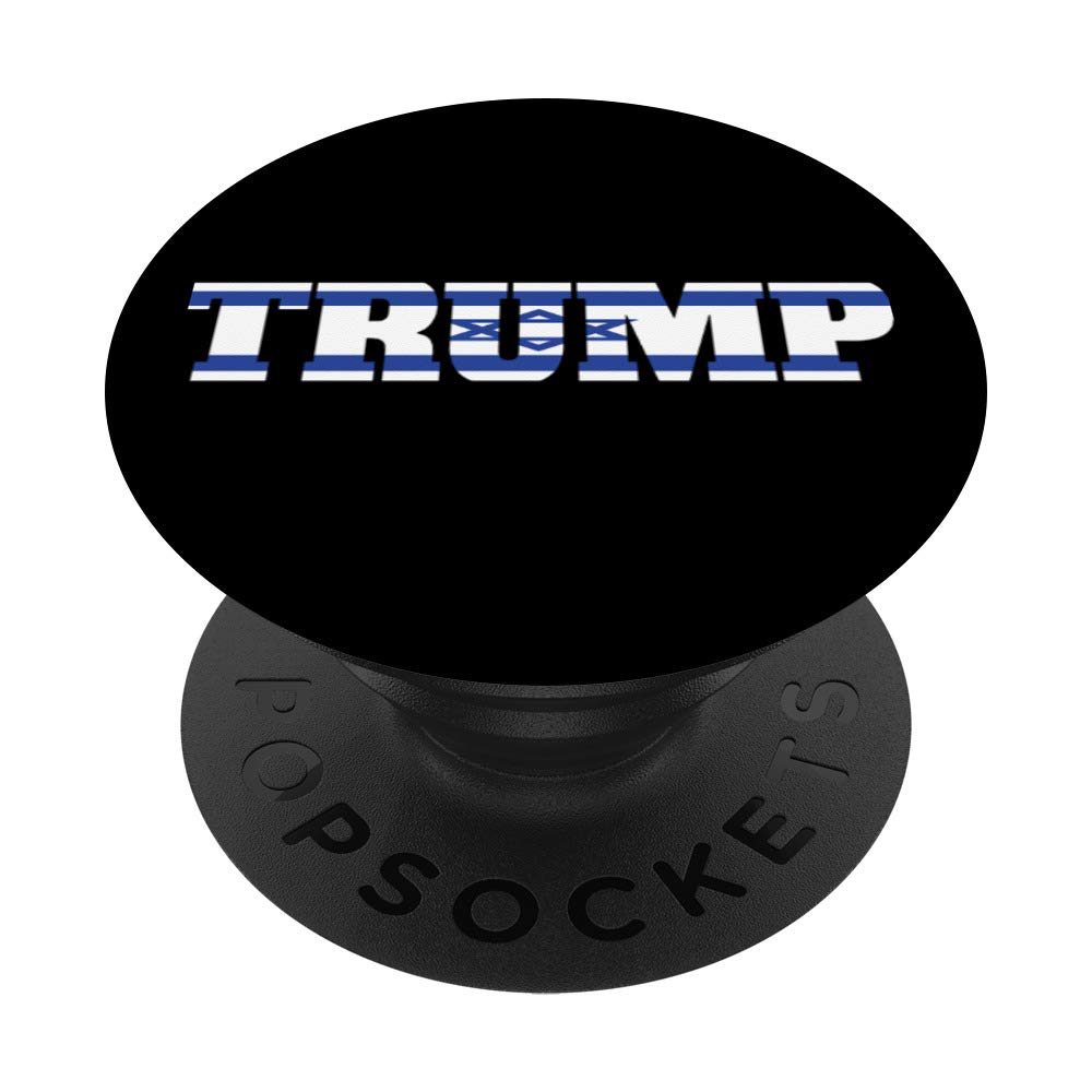 Jew Trump Supporter State of Israel Star of David Flag Vote PopSockets Grip and Stand for Phones and Tablets