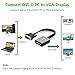 DVI to VGA, Ugreen Active 1080p DVI-D to VGA Adapter 24+1 DVI Male to VGA Female Converter, 60HZ and 3D, for PC, DVD, Monitor, HDTV and Projector 30cm, Black