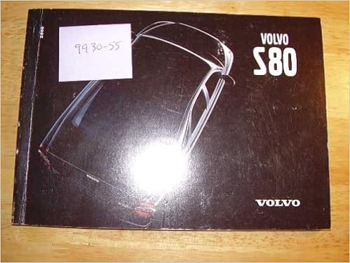 1999 Volvo S80 S 80 Owners Manual Unknown Amazon Com Books