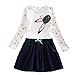NEAT Girls Embroidery Long Sleeve Flower Denim Cotton Dresses LH5922 1-8 Years