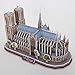CubicFun 3D French Puzzles Cathedral Architecture Paris Building Church Model Kits Toys for Adults and Teens, Notre Dame de Paris