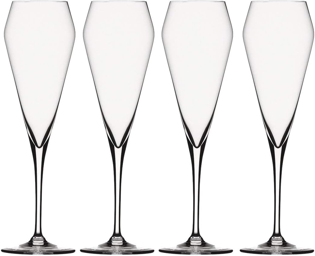 Spiegelau & Nachtmann, 4-teiliges Champagnerglas-Set, Kristallglas, 240 ml, Willsberger Anniversary, 1416175