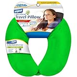 Cloudz Dual Comfort Microbead Travel Neck Pillow - Bright Green