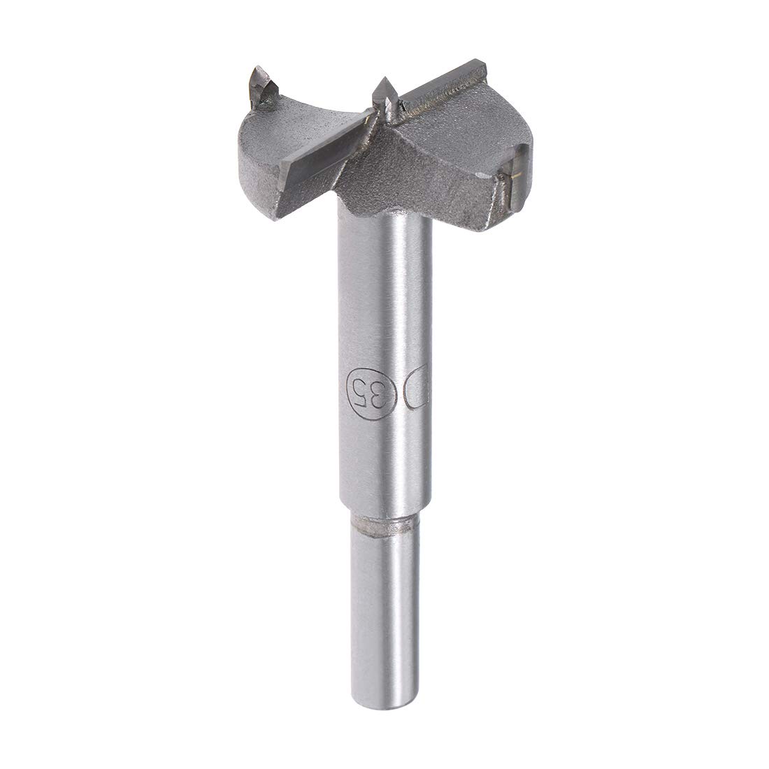 sourcing map Forstner Drill Bits 35mm, Tungsten Carbide Wood Hole Saw Auger Opener Woodworking Hinge Hole Drilling Boring Bit Cutter Gray with Case