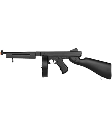 Amazon.com : Double Eagle M1A1 Airsoft AEG Tommy Submachine Gun
