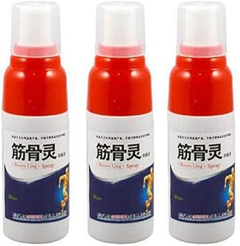 Spray Para El Dolor Muscular, Alivio Para Artritis, Dolor de Espalda, Esguinces, Contracturas y Dolor de Músculos y Articulaciones y rodilla, ortopedia,contiene ingredientes naturales. (3 Pcs): Amazon.es: Salud y cuidado personal
