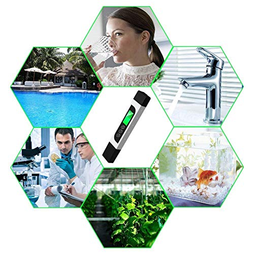 EHM TDS Meter - Water Quality Tester - TDS, EC & Temperature Meter 3 in 1, 0-9999 ppm Meter, LCD Display, TDS Meter for Drinking Water Test, Coffee, Swimming Pool, Aquarium, RO/DI Water, Hydroponics
