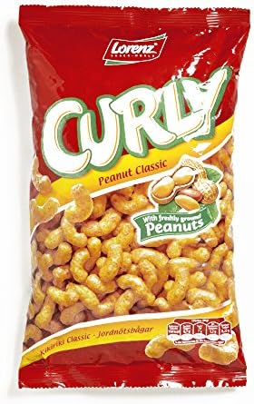 Lorenz Curly Peanut Puffed Corn 5.29 oz each (1 Item Per Order, not per case)