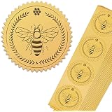 500 Gold Foil Achievement Stickers – 1.5 Inch Embossed Seal Stickers For Certificates, Diplomas & Awards