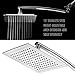 Razor Mega Size 9-inch Chrome Face Rainfall Shower Head (Square)
