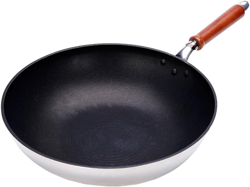 Wok, Suitable for Kitchen/Restaurant Non-Stick Pan 33CM Professional Kitchenware for Your Home