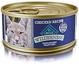 Blue Buffalo Wilderness Adult Grain Free Chicken Pate Wet Cat Food 5.5-oz (Pack of 24)