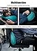 Hikenture Camping Travel Pillow Small Backpacking Pillow - Blow Up Compressible Neck Lumbar Support for Hiking, Travel, Beach