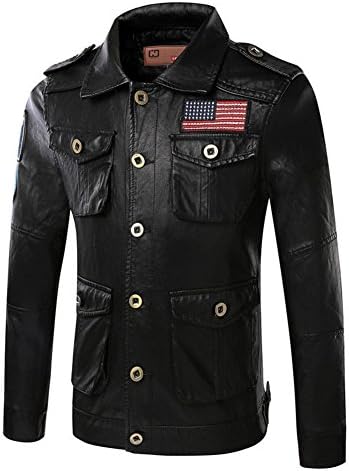 Deer Gary New Fashion Mens Pu Leather Jacket