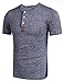 Coofandy Men's Slim Fit Long Sleeve Henley Shirts Casual T Shirt