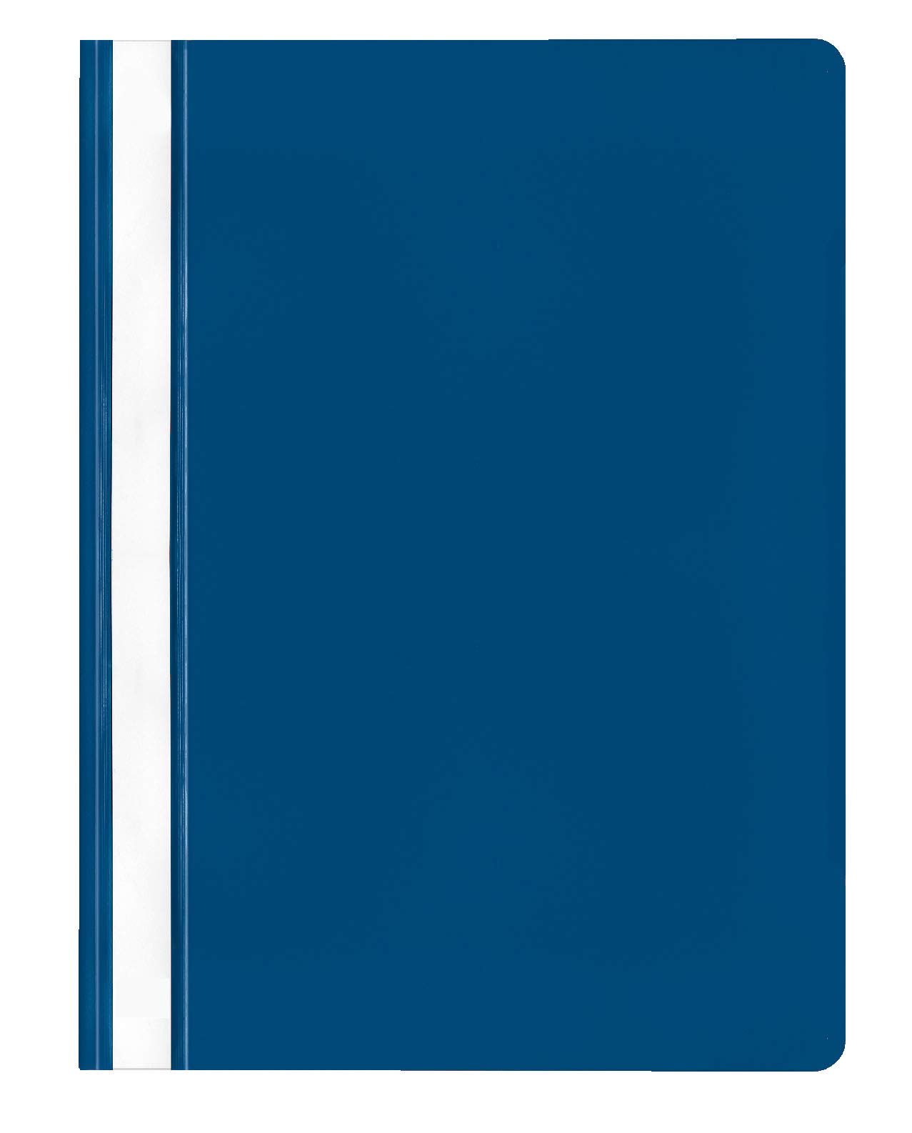 VELOFLEX 4748050 File Folder DIN A4 Polypropylene Transparent Cover with Labelling Strips Blue Pack of 20
